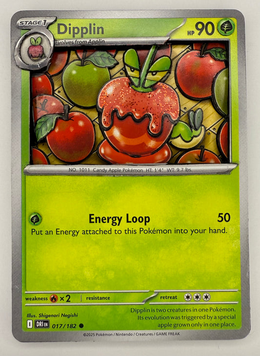 Handmade 3D Dipplin Trading Card, Altered Trading Card for Nostalgic Gift, Gift for Pokémon Lovers